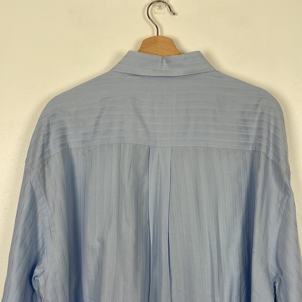 Phat Farm men's long sleeve button down 1 pocket  strip pattern shirt Size XLTG - Picture 6 of 7